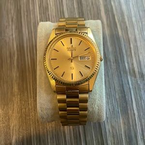 Gold Seiko presidential day date gold watch